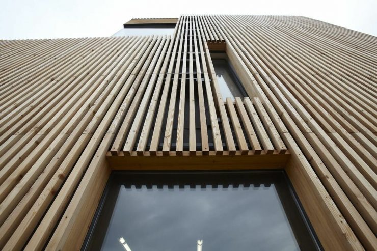 фасад из реек