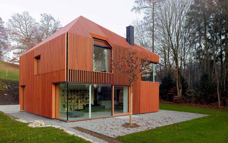 фасад реечного типа