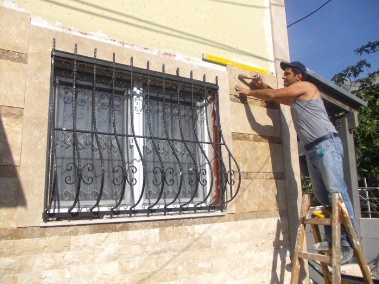 технология отделки травертином