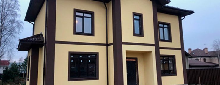 штукатурка угол фасад